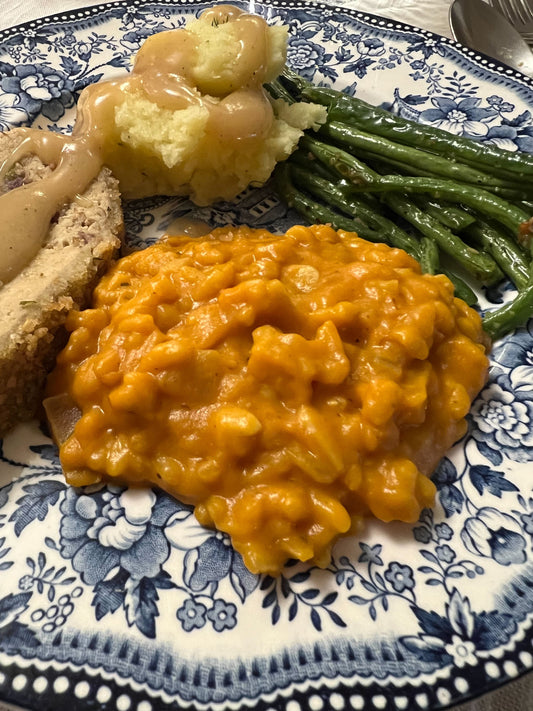 Pumpkin Risotto with Fenugreek Gouda