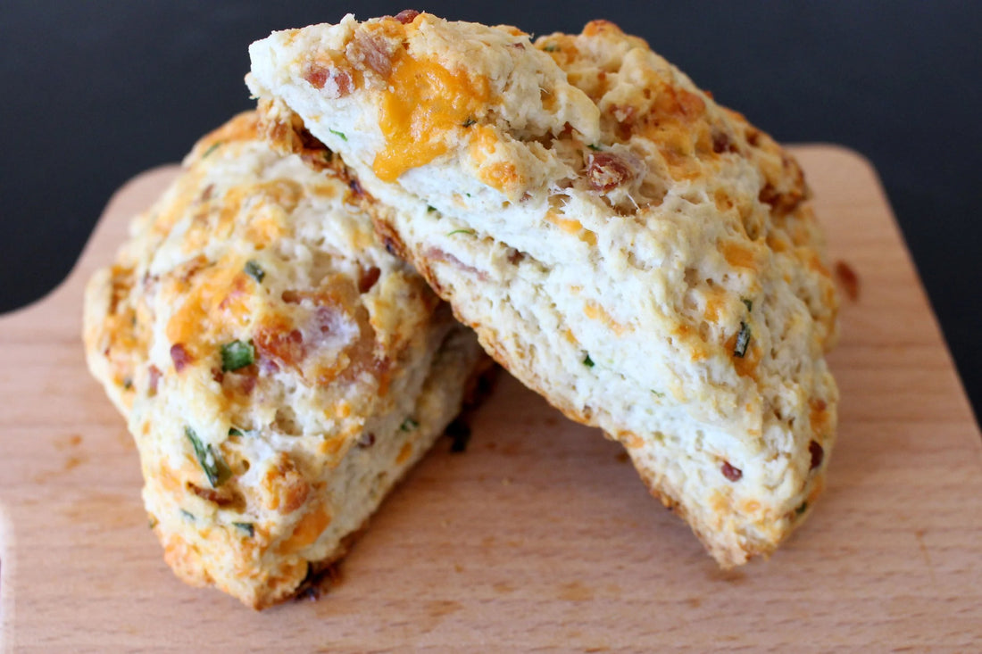 Savory Cheddar Bacon Scones